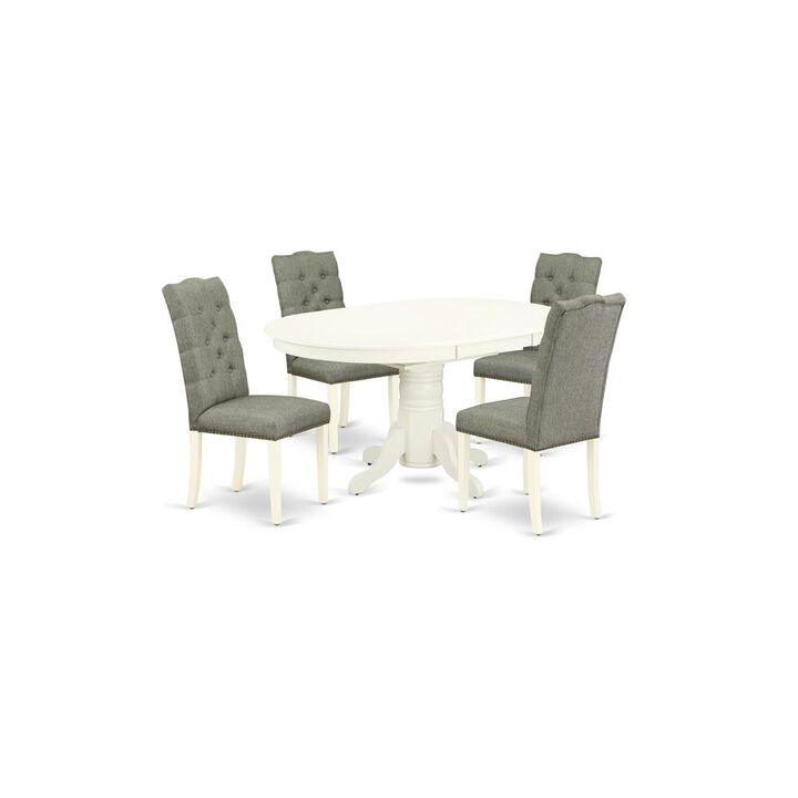 Dining Room Set Linen White