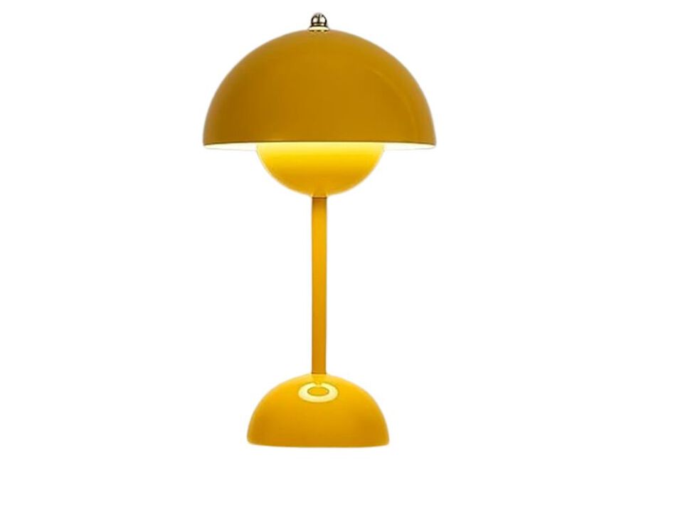 Rechargeable Cordless Dimmable Modern Flower Mushroom Lamp For Bedroom Desk
