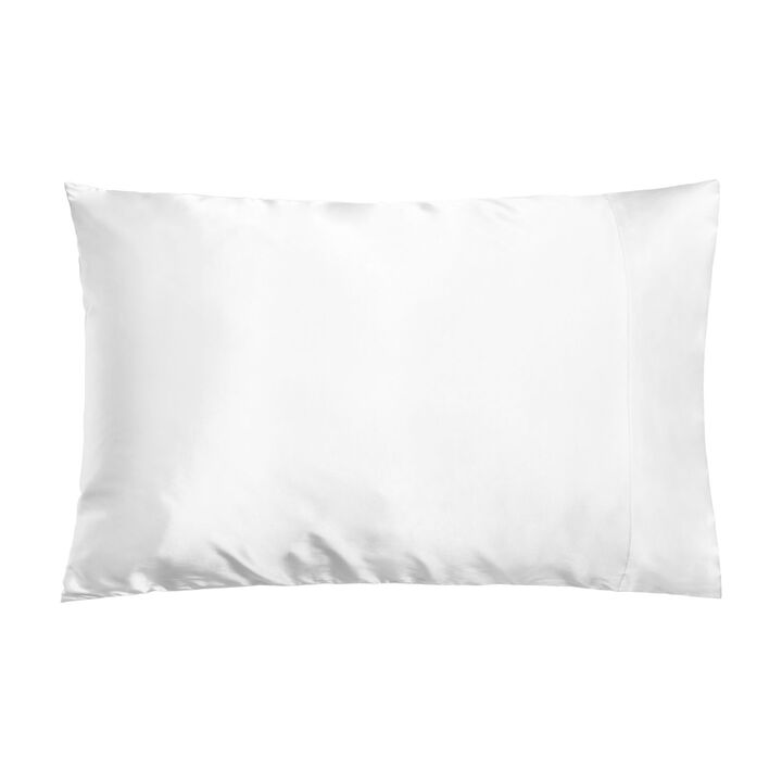 Dual-Sided Silk Pillowcase: Reversible 100% Mulberry Silk 19 Momme 6A one Side, 100% Eucalyptus Other Side