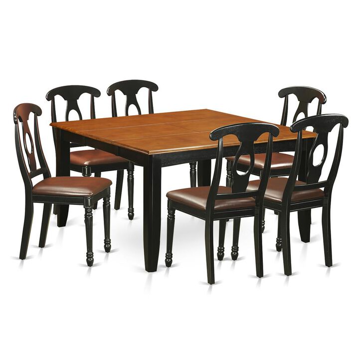 7 PC Dining room set-Dining Table and 4 Wood Dining Chairs