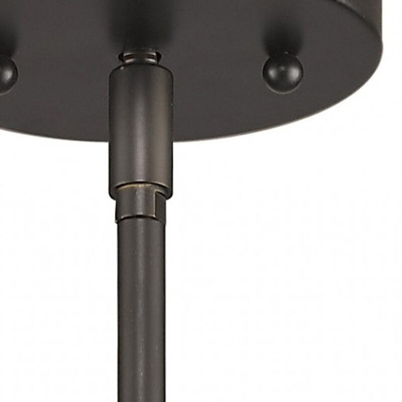 Hivvago Brushed Bronze Minimalist Cylindrical Hanging Light