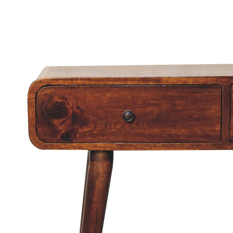 Artisan Furniture Chestnut Curved Hallway Table