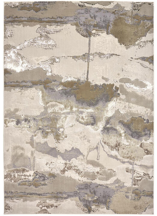 HomeRoots Abstract Power Loom Area Rug