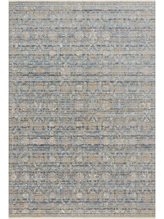 Claire CLE03 Ocean/Gold 3'7" x 5'1" Rug