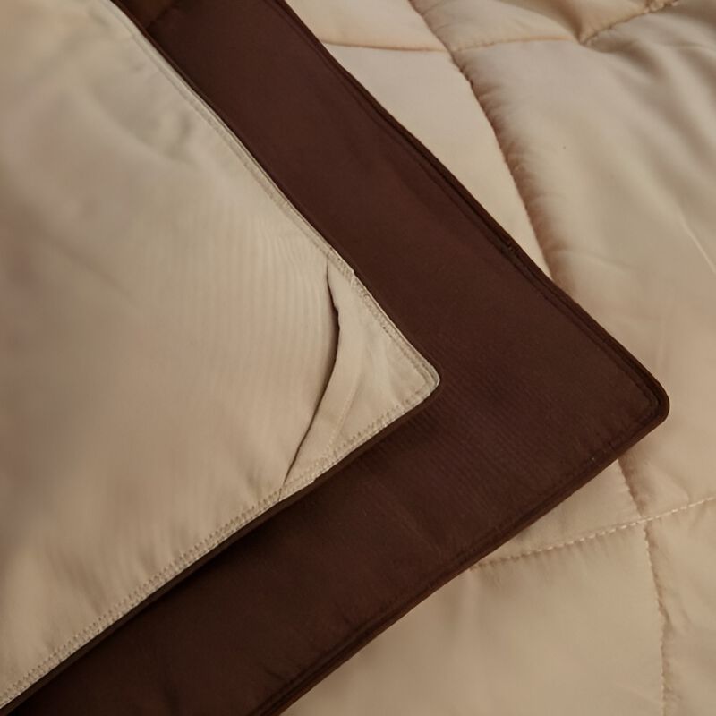 Elegant Traditional Pattern Comforter Set &ndash; Reversible Bedding, 3 Pieces