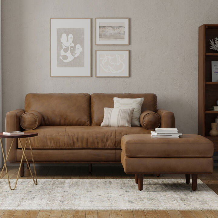 Simpli Home Morrison Sofa and Ottoman Set