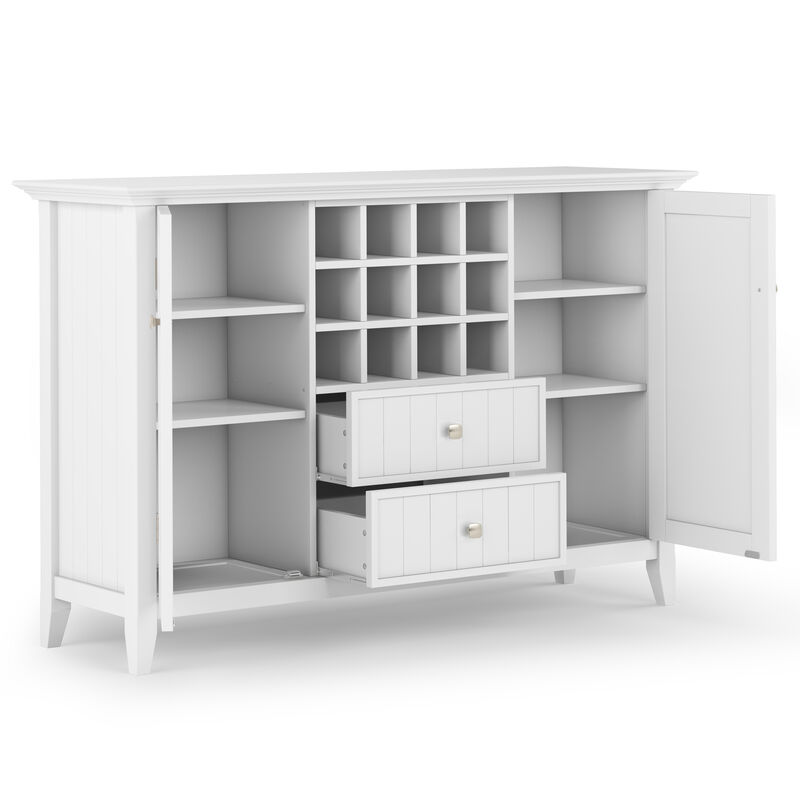 Simpli Home Bedford Sideboard Buffet and Wine Rack image number 4