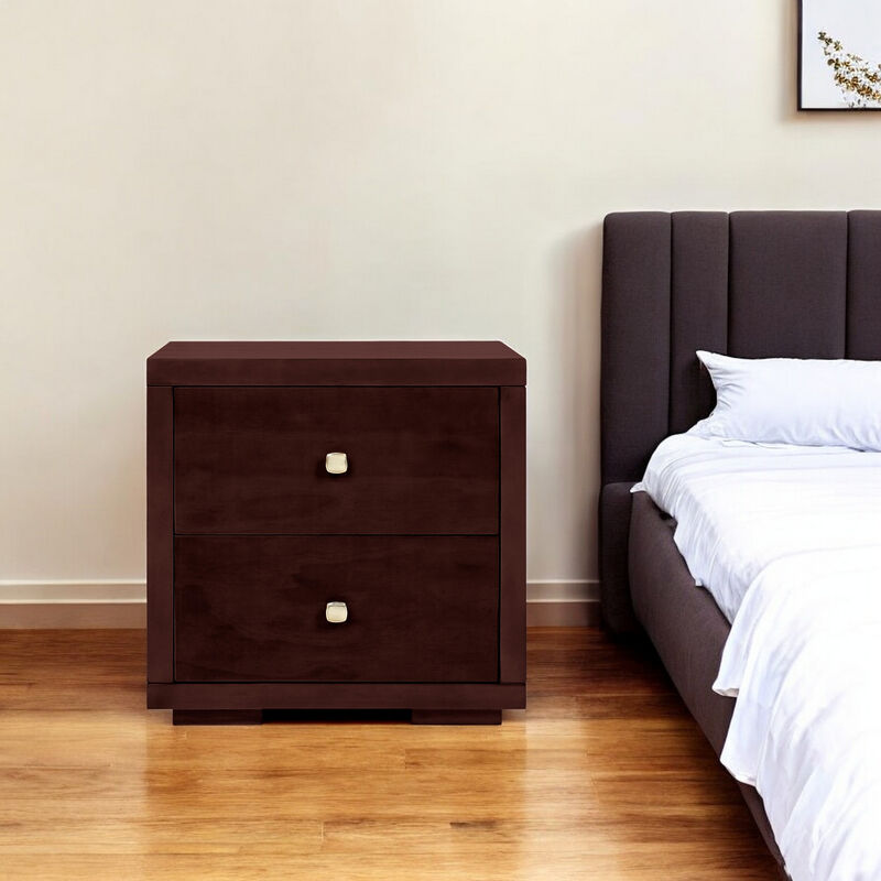 Minimalist Two Drawer Nightstand image number 2