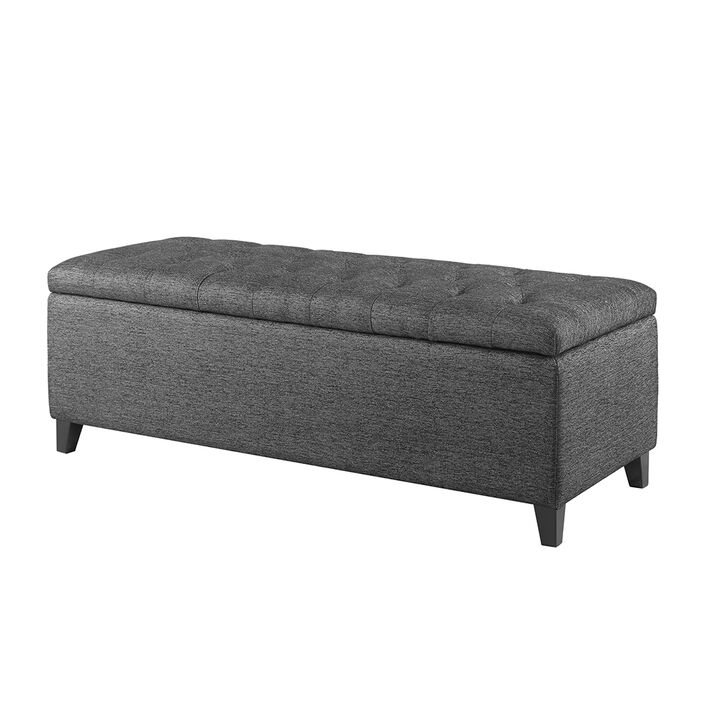 Gracie Mills Bianca Tufted Upholstered Storage Bench with Soft Close