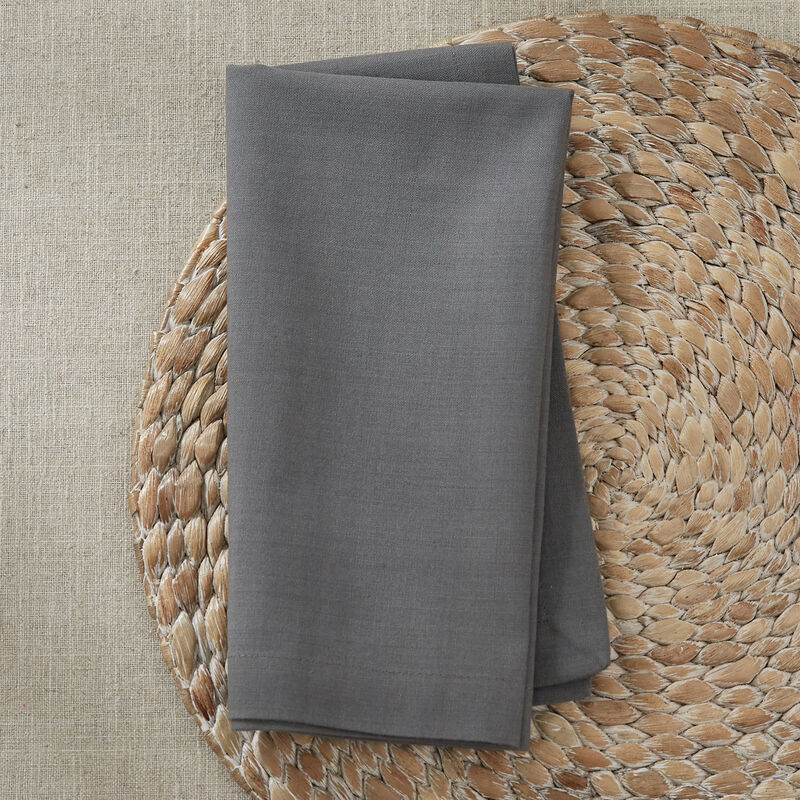 Split P Charcoal Elements Solid Napkin Set of 4