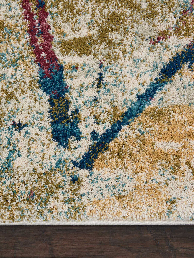 Fusion FSS10 Cream/Multicolor 4' x 6' Rug