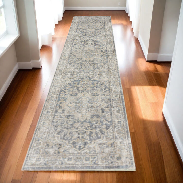 HomeRoots Oriental Washable Runner Rug