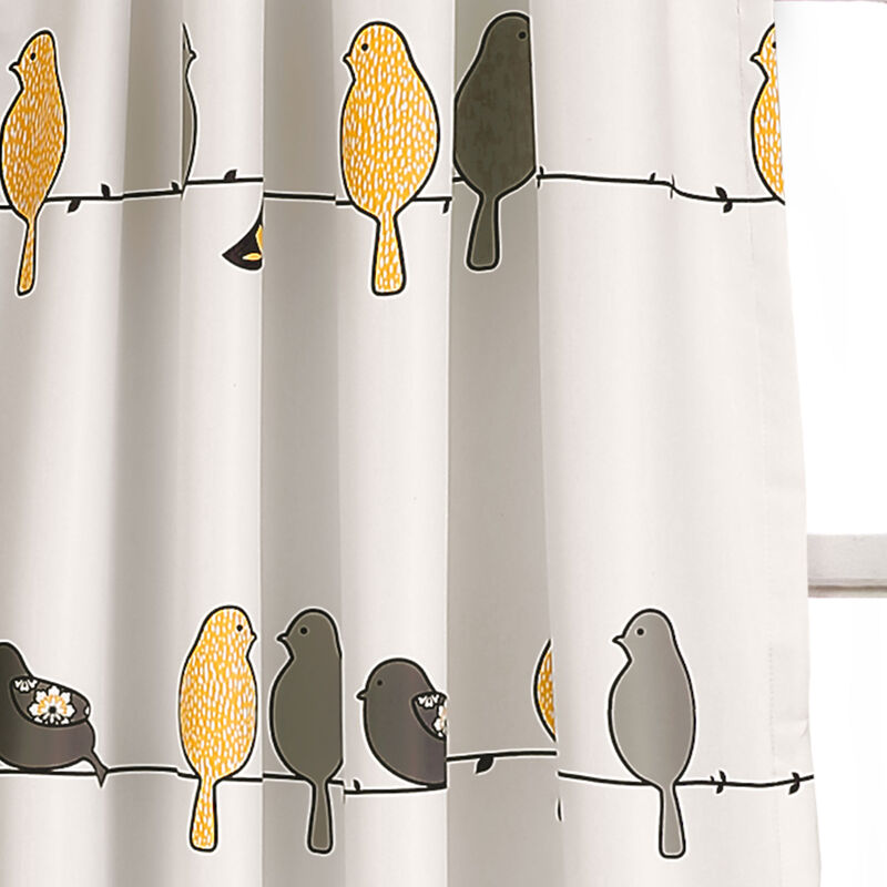 Rowley Birds Light Filtering Window Curtain Panels image number 3