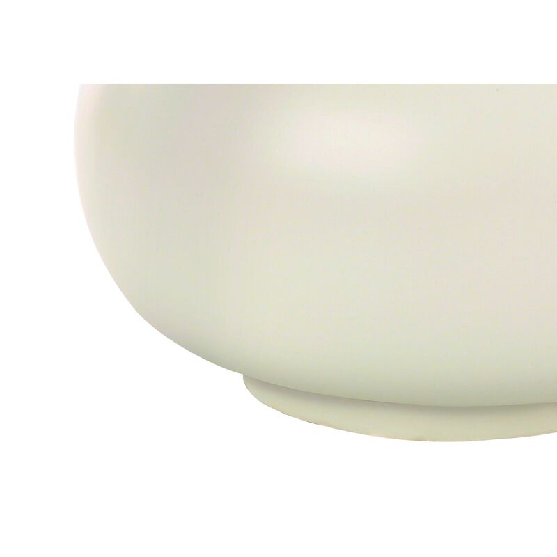Monarch Specialties I 9608 - Lighting, 25"H, Table Lamp, Ivory / Cream Shade, Cream Ceramic, Contemporary