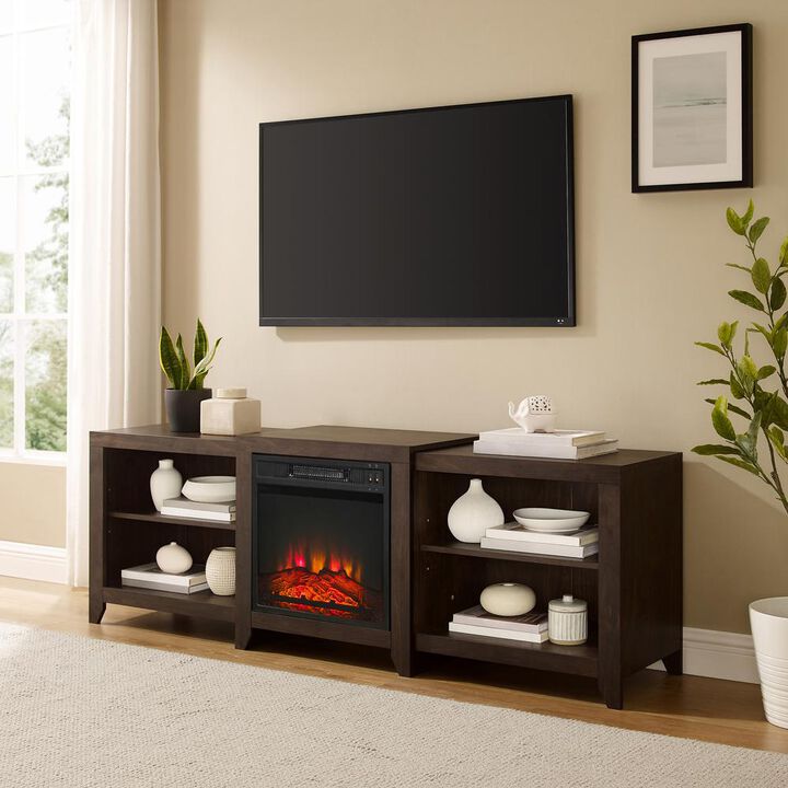 Ronin Low Profile Fireplace Tv Stand For 75+ Inch Tv