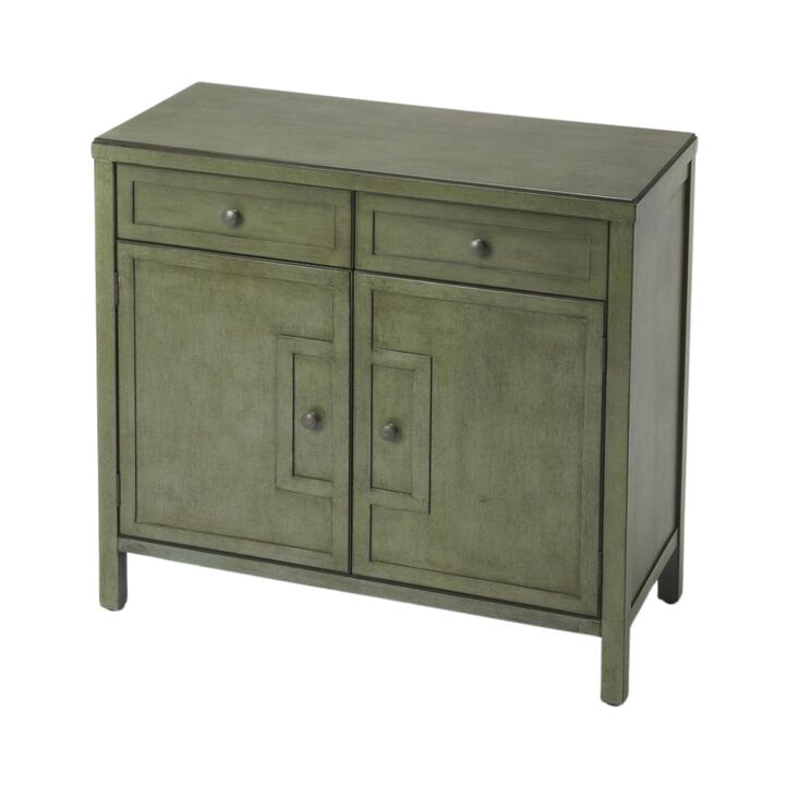 Green Accent Cabinet