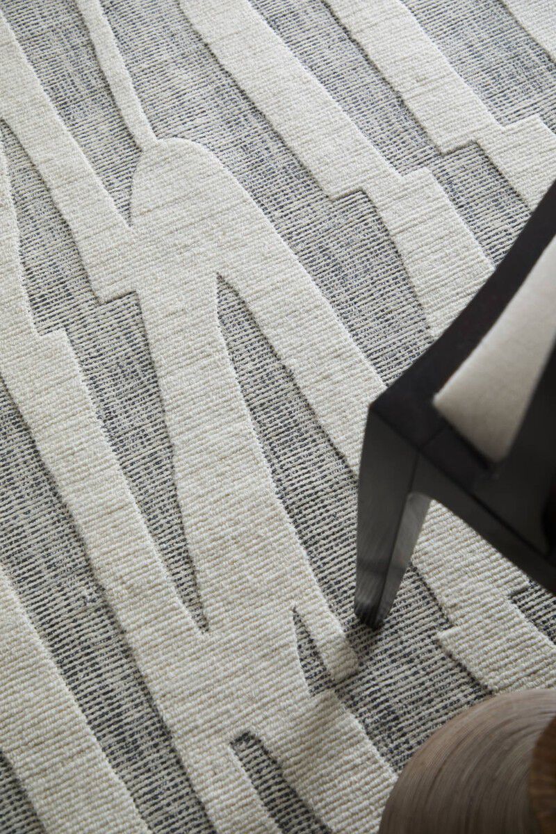 Peconic T8009 Ivory/Black 9' x 12' Rug by Thom Filicia image number 3