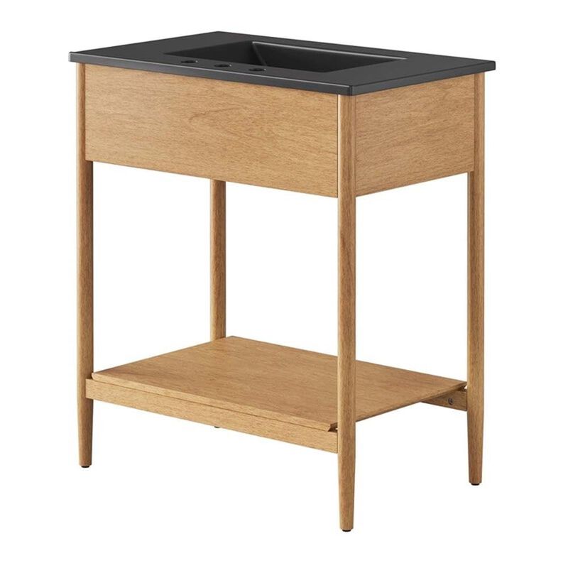 Modway EEI-6663-NAT-BLK Zaire 30" Bathroom Vanity, Natural Black image number 2