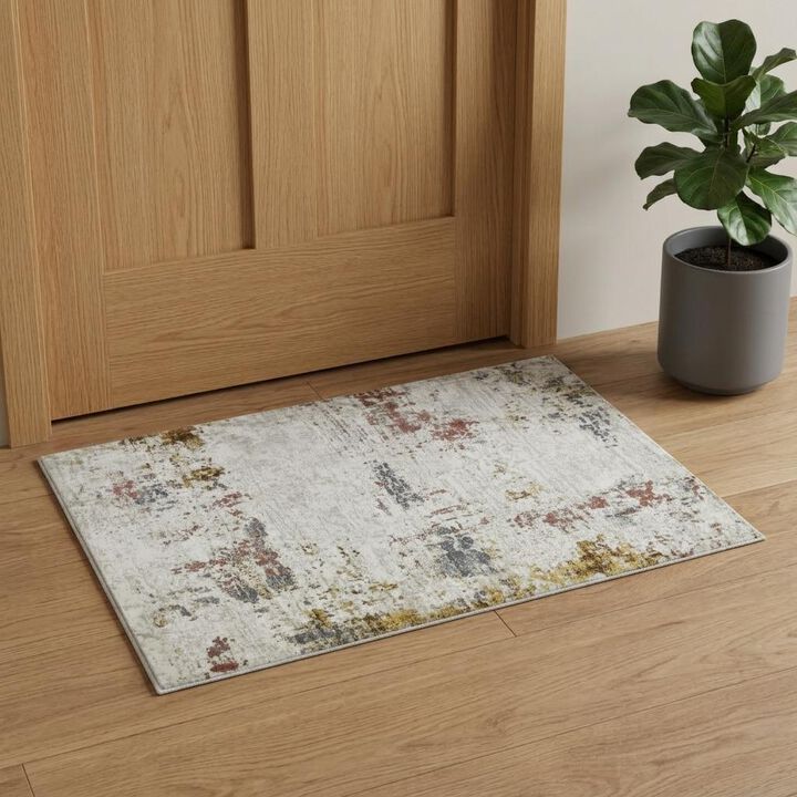HomeRoots Abstract Area Rug