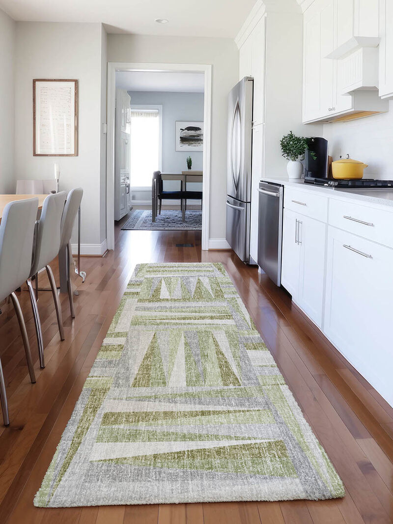 Lorenzo LN2 Green 2'3" x 7'6" Rug