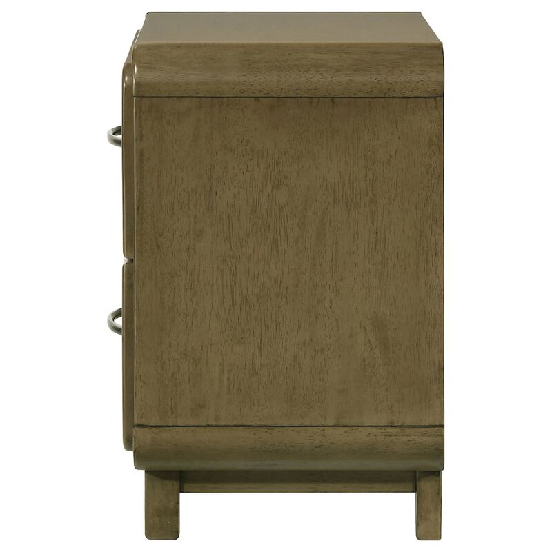 Plethoria Home Tully Nutmeg 2-drawers Nightstand