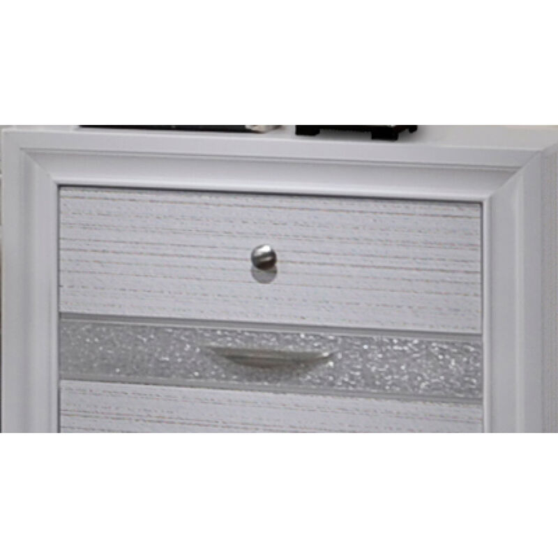 Streamdale Traditional Matrix 2 Drawer Nightstand In White Made With Wood image number 1