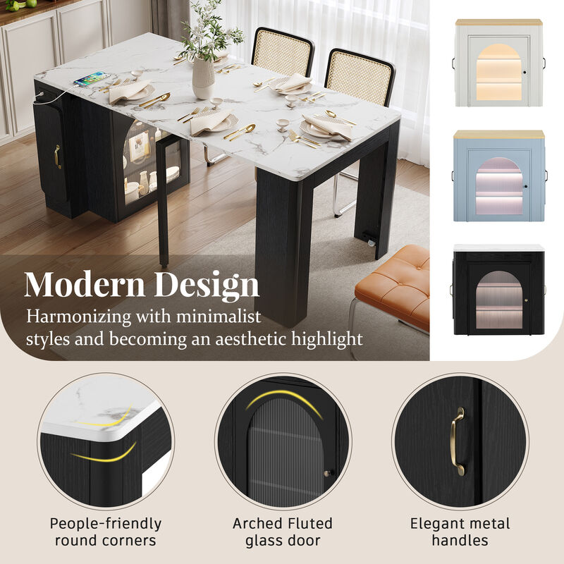 Merax Modern Extendable Dining Table: Versatile & Smart