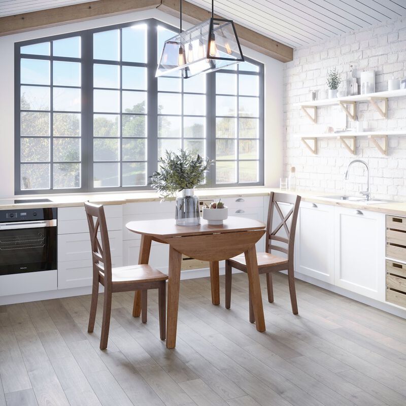 Jofran Simplicity Solid Wood Classic Cross-Back Dining Chair (Set of 2)