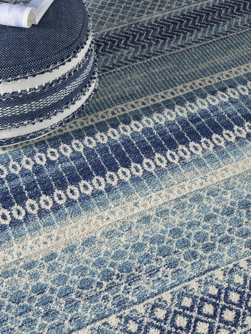 Passion PSN26 Navy/Blue 8' x Round Rug image number 7