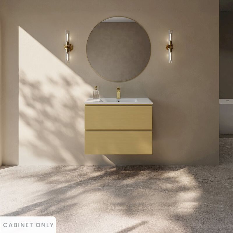 Liberte 30" Wall-Mounted Bathroom Vanity Cabinet without Top in Natural Oak image number 1