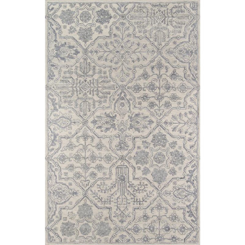 Momeni Traditional Rectangle Area Rug, Grey, 7'6 X 9'6