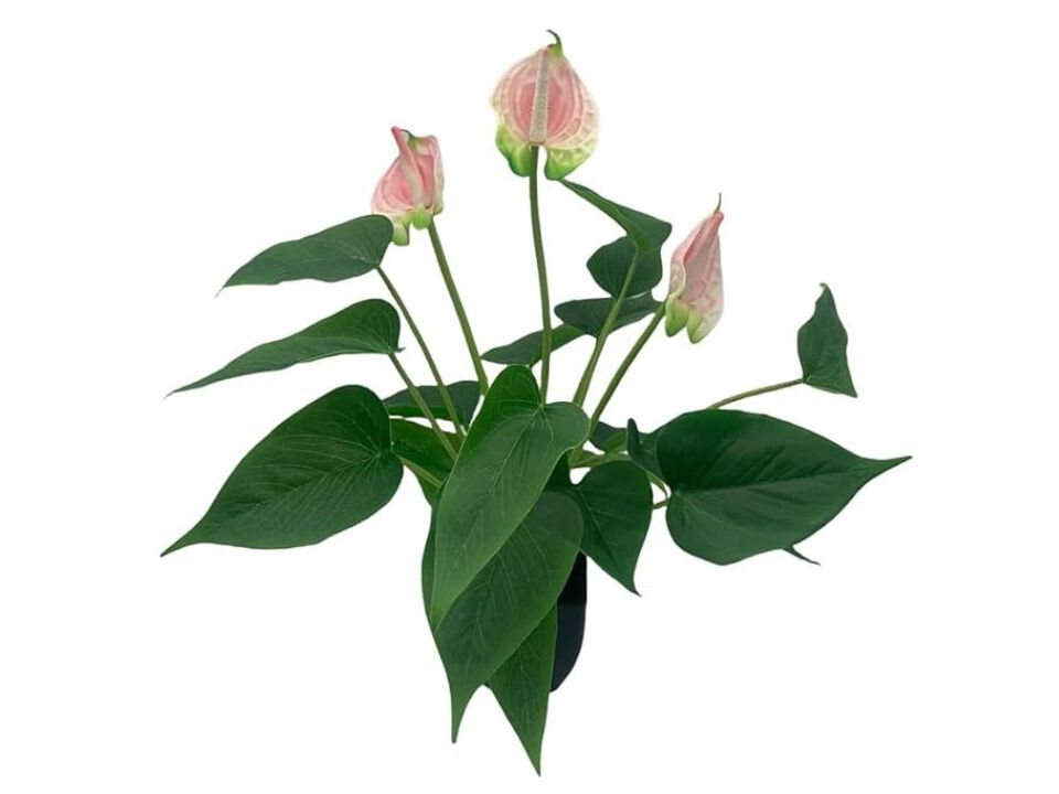 Pink Artificial Greenery Plants Outdoor Garden Porch Decor
