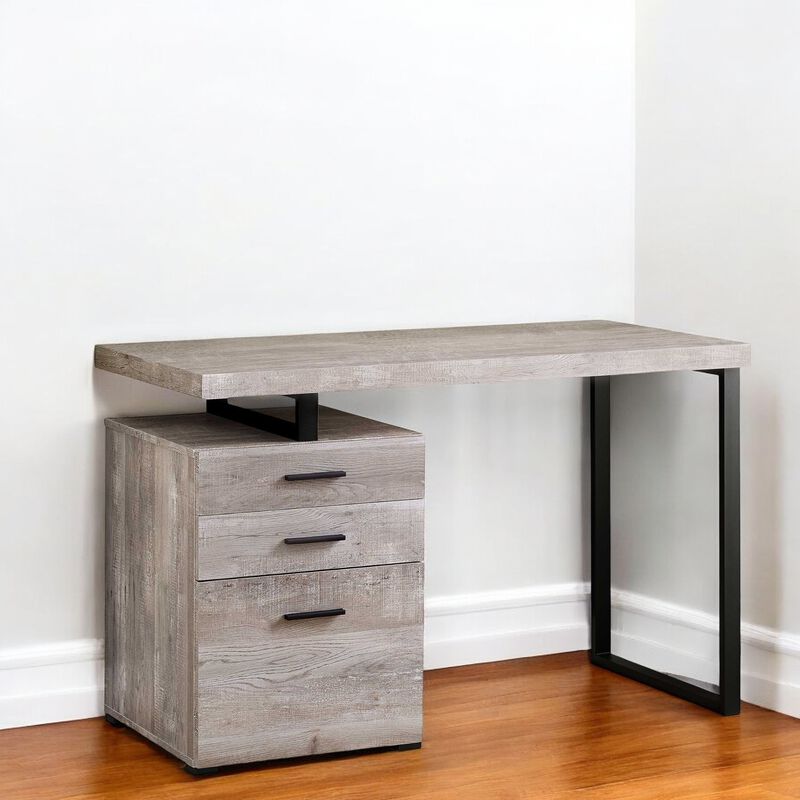 Spacious Computer Desk &ndash; Work Table with 3 Built-In Drawers