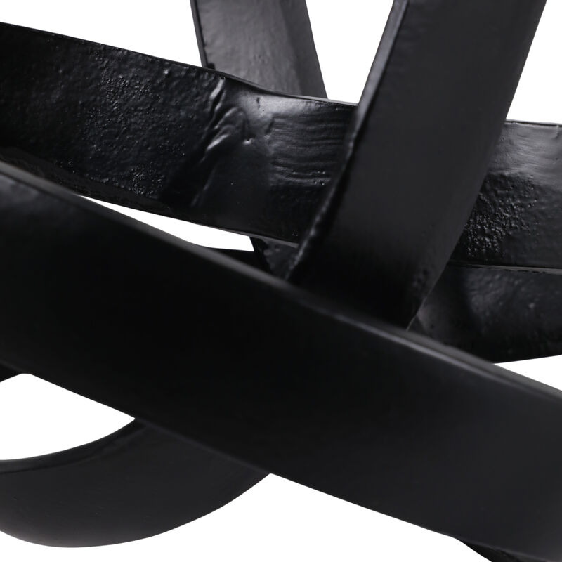 Ec 11.5" Large Metal Knot, Black image number 5