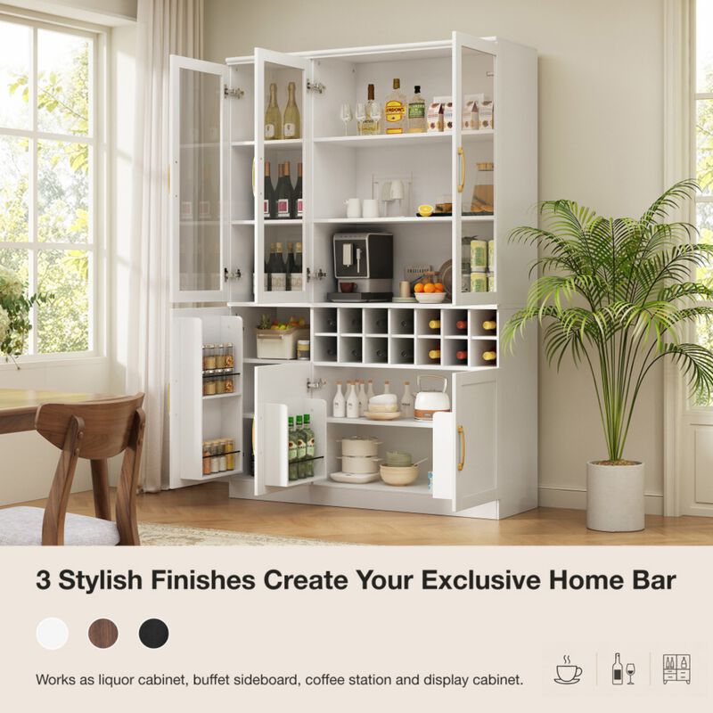 Fedcud Tall Wine Bar Cabinet image number 6