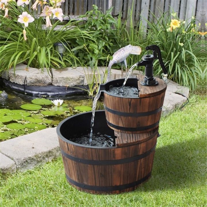 Water Fountain & Fish Tank Combo &ndash; Tranquil Feature for Indoor & Outdoor Spaces