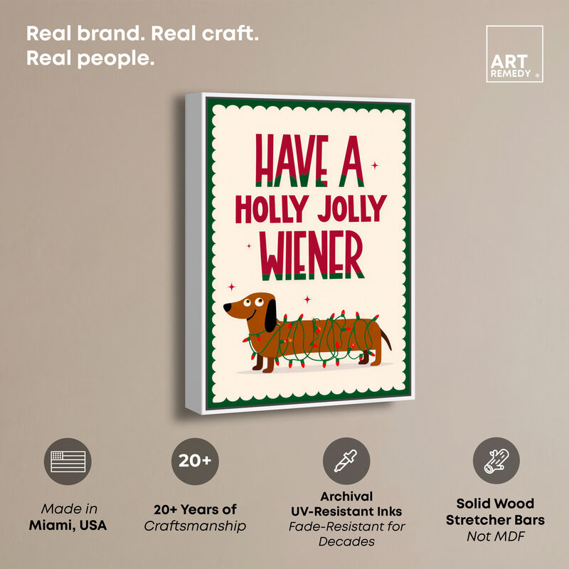 Have a Holly Jolly Animals Canvas Print by Art Remedy image number 2