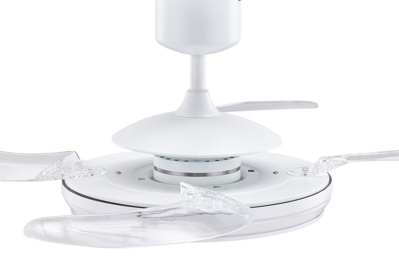 Fanaway Evo1 48" Retractable Blade Ceiling Fan with Light and Remote, Color Adjustable LED Fandelier Ceiling Fan, Patented Design Technology, Stronger Thicker Blades image number 3