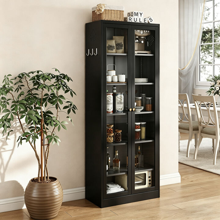 Cikack Tall Metal  Food Pantry