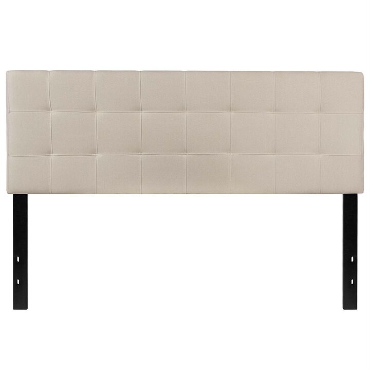Fabric Panel Headboard for Platform or Standard Beds, Soft Upholstered Design