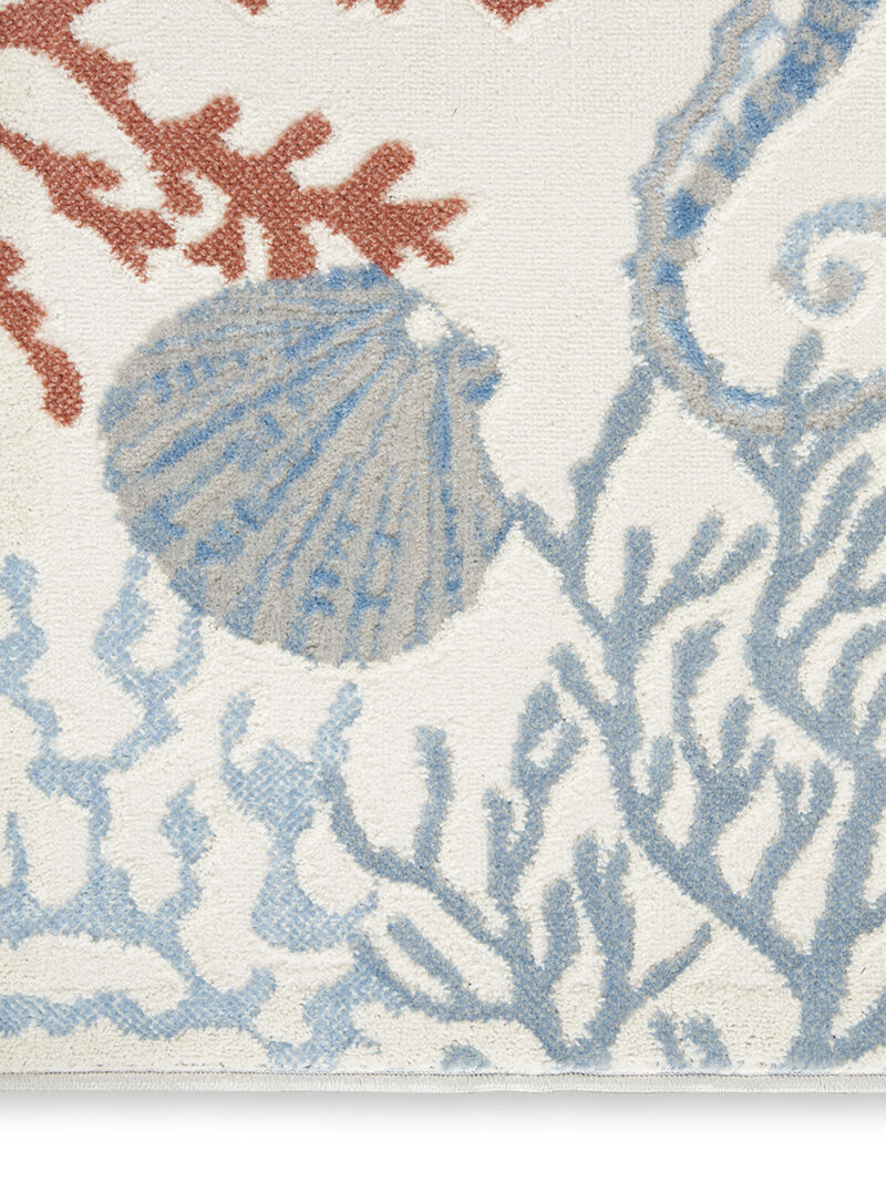 Seaside SDS03 Ivory/Multicolor 5'3" x 7'3" Rug