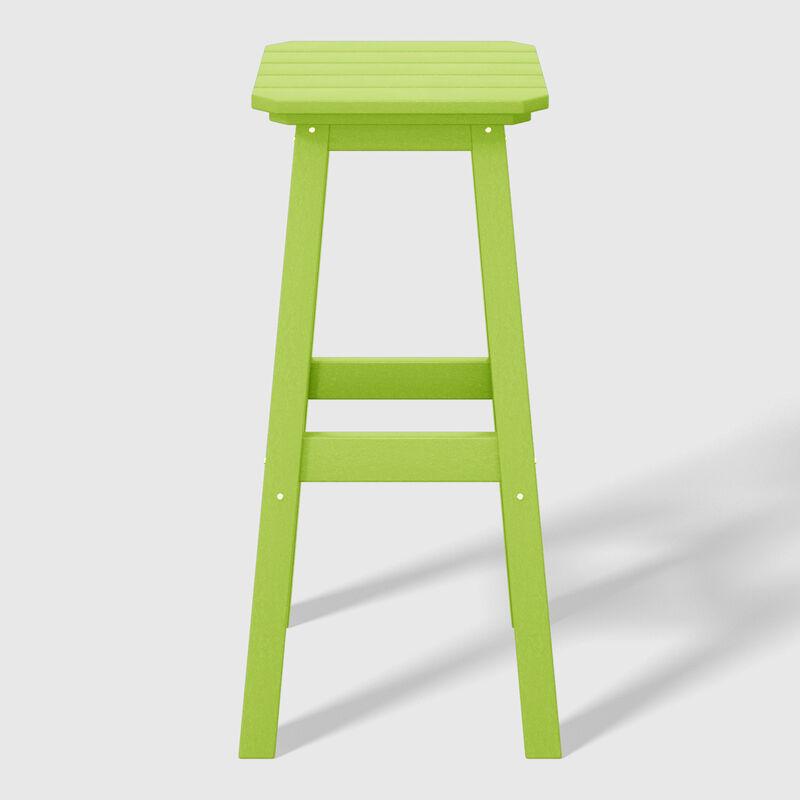 WestinTrends 29" HDPE Outdoor Patio Square Bar Stools Set of 3