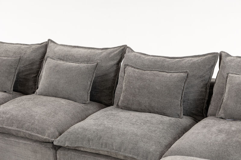 Blebze 129.8" Couch Oversized Modular Sectional image number 7