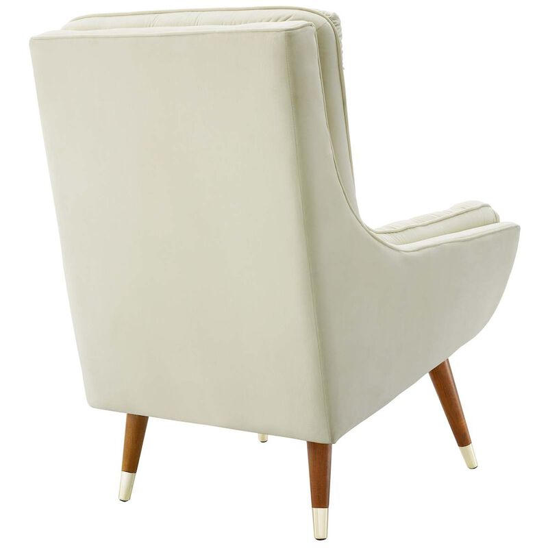 Suggest Button Tufted Performance Velvet Lounge Chair image number 2