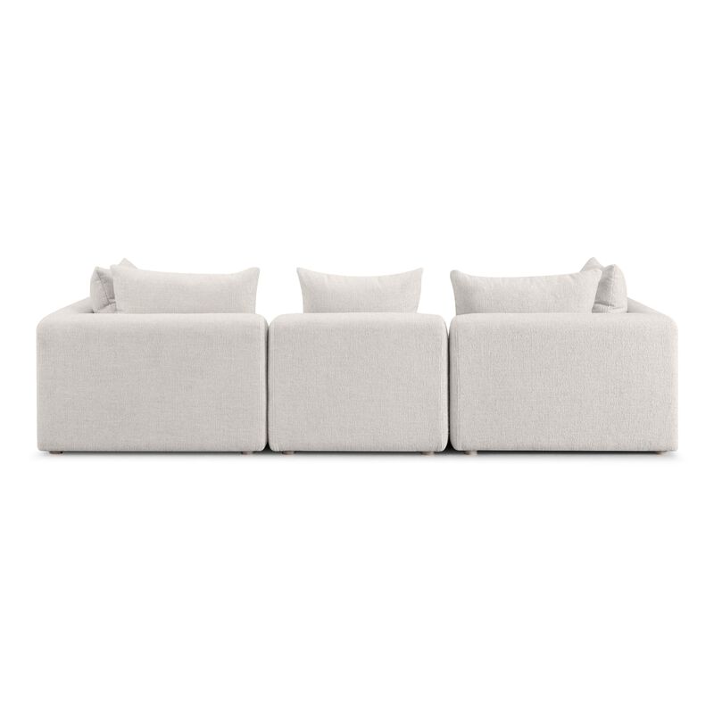 Hangover Cream Heavy Textured Fabric Sofa image number 2