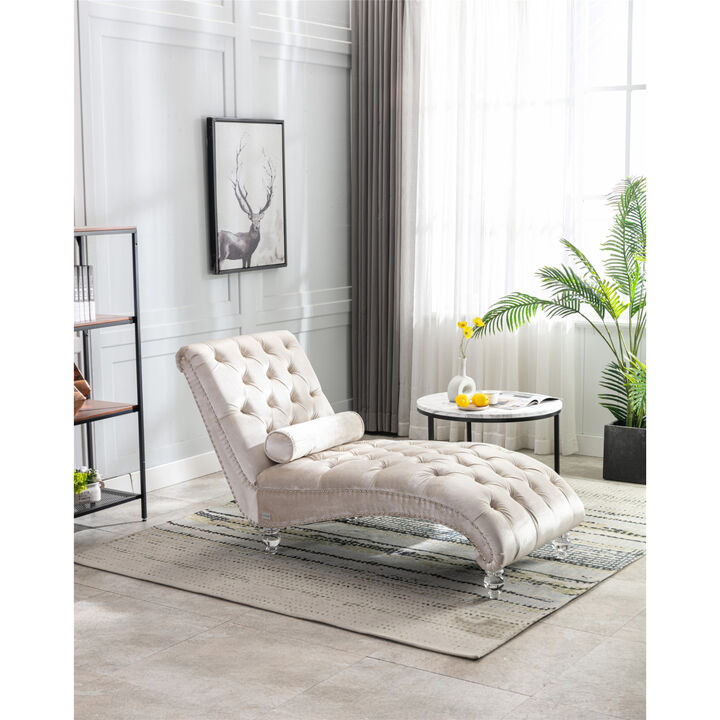 Leisure concubine sofa with acrylic feet