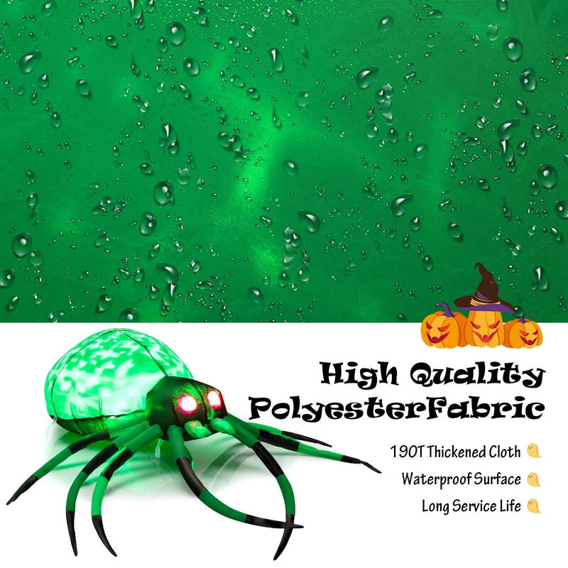 Halloween Inflatable Creepy Spider &ndash; Spooky Outdoor Decoration for Yard or Garden image number 5