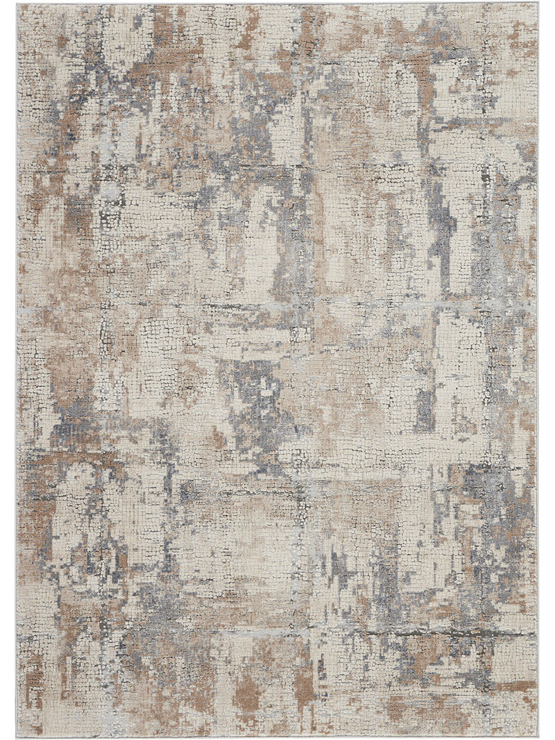 Rustic Textures RUS06 Beige/Gray 5'3" x 7'3" Rug image number 0
