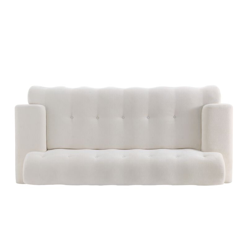 Christopher Knight Home Alderman 88'' Modern 3-Seater Upholstered Tufted Sofa