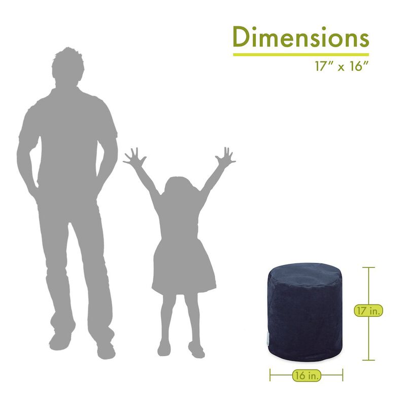 Majestic Home Goods Pouf Villa Navy